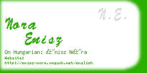 nora enisz business card